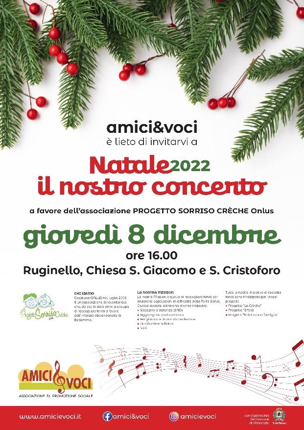 Concerto Ruginello 08 dicembre 2022 locandina