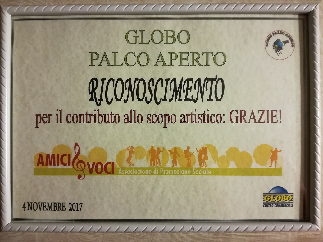 Targa ricon il globo