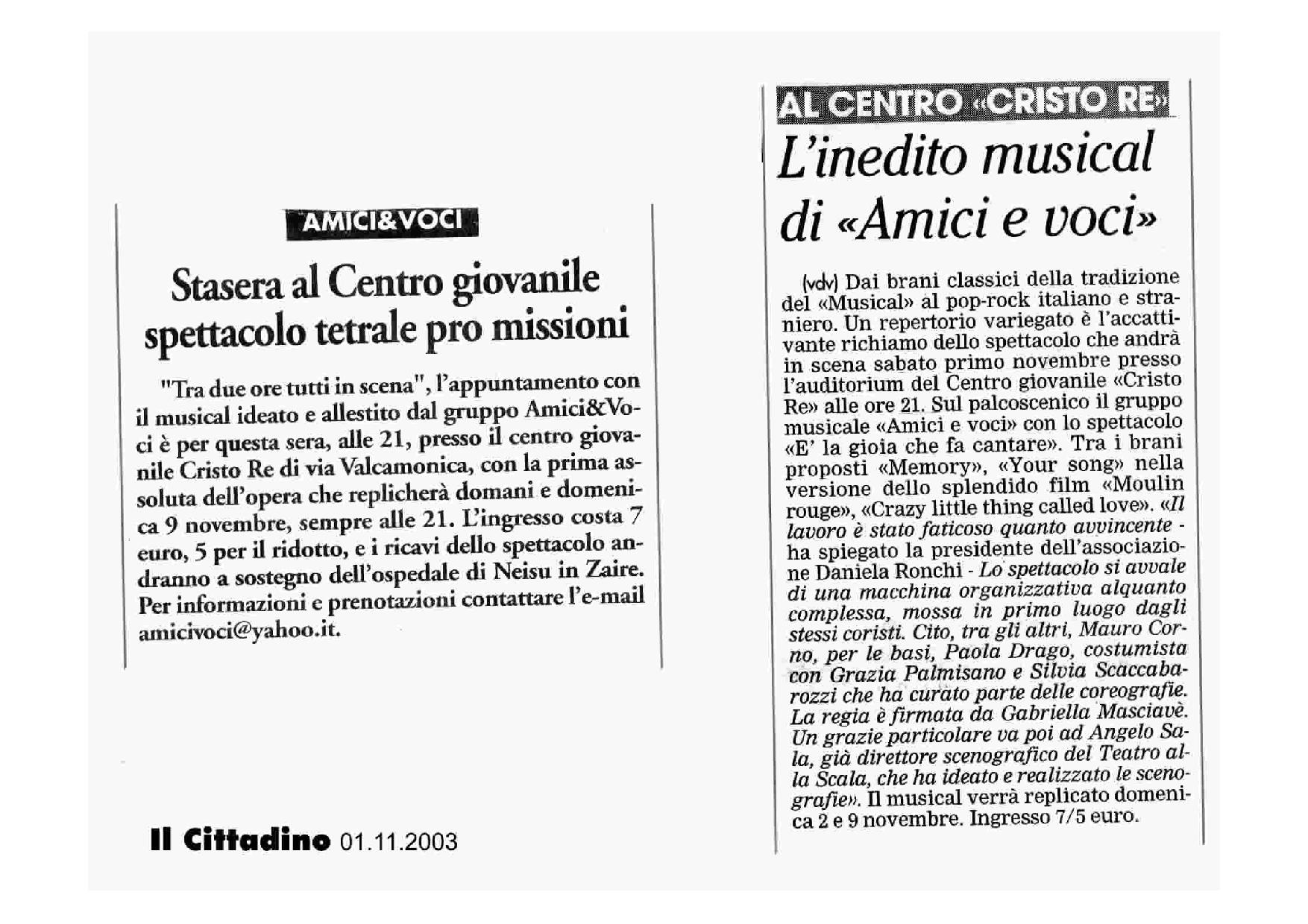 2003 cittadino 01112003 page 001